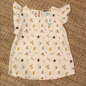 Brand new Papermoon shirt with flutter sleeves